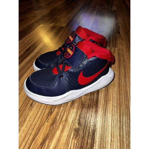 NEW Boy's 10c Nike TEAM HUSLE D9 (TD) Toddler Shoes‎ Sneakers AQ4226 403 Toddler - Picture 2 of 8